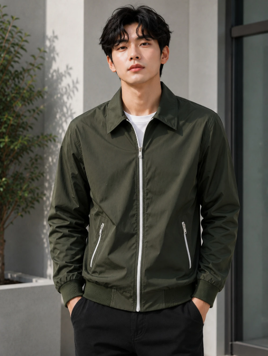 Men's Black Bomber Jacket